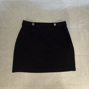 MICHAEL KORS/High Waisted Mini  Skirt/Black/Small